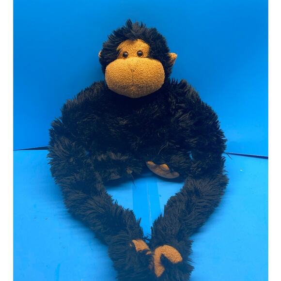 Animal Alley Large Monkey Black Tan Long Arms Legs Stuffed Plush 22" Toys R Us - Picture 1 of 7